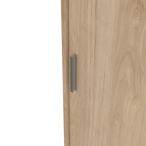 Naia Wardrobe with 2 Sliding Doors 1 Door 3 Drawers in Jackson Hickory Oak