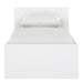 Naia Single Bed 3ft (90 x 190) in White High Gloss