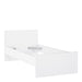 Naia Single Bed 3ft (90 x 190) in White High Gloss