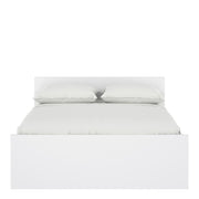 Naia Double Bed 4ft6 (140 x 190) in White High Gloss