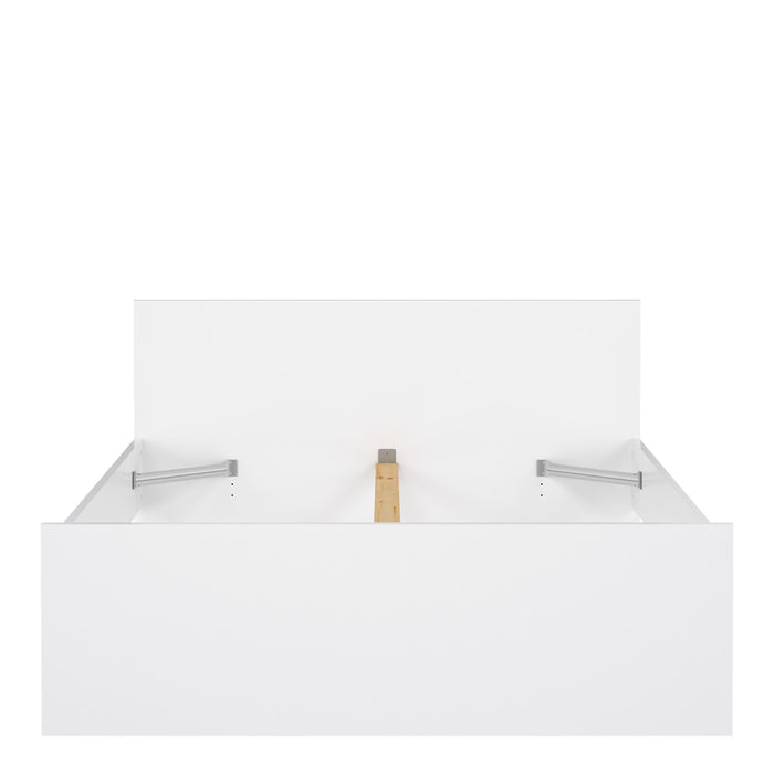 Naia Double Bed 4ft6 (140 x 190) in White High Gloss