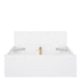 Naia Double Bed 4ft6 (140 x 190) in White High Gloss