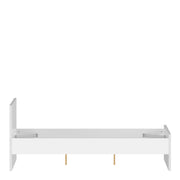 Naia Double Bed 4ft6 (140 x 190) in White High Gloss
