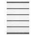Naia Chest of 5 Drawers in Concrete and White High Gloss
