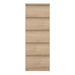 Naia Narrow Chest of 5 Drawers in Jackson Hickory Oak
