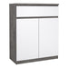 Naia Sideboard 1 Drawer 2 Doors in Concrete and White High Gloss
