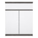 Naia Sideboard 1 Drawer 2 Doors in Concrete and White High Gloss