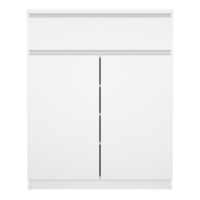 Naia Sideboard 1 Drawer 2 Doors in White High Gloss