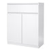 Naia Sideboard 1 Drawer 2 Doors in White High Gloss