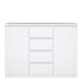 Naia Sideboard - 4 Drawers 2 Doors in White High Gloss