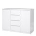 Naia Sideboard - 4 Drawers 2 Doors in White High Gloss