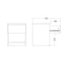 Naia Bedside 1 Drawer 1 Shelf in White