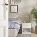 Naia Bedside 1 Drawer 1 Shelf in White High Gloss