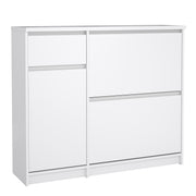 Naia Shoe Cabinet with 2 Flip Down Doors 1 Door and 1 Drawer