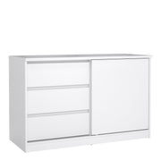 Naia Storage Unit with 1 Sliding Door and 3 Drawers