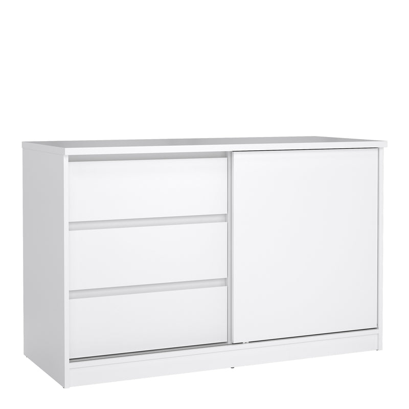 Naia Storage Unit with 1 Sliding Door and 3 Drawers