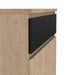 Naia Shoe Cabinet with 2 Doors 1 Drawer in Jackson Hickory Oak and Black