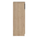 Naia Shoe Cabinet with 2 Doors 1 Drawer in Jackson Hickory Oak and Black