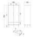 Oslo Wardrobe 2 Doors 2 Drawers in Black and Oak