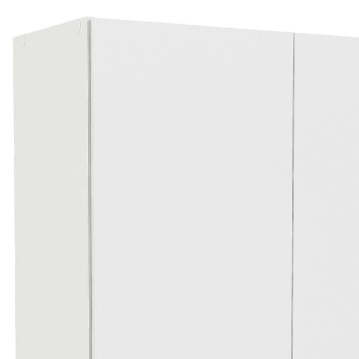 Space Wardrobe with 2 Doors + 1 Drawer in White 1750