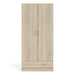 Space Wardrobe with 2 Doors + 1 Drawer in Oak 1750