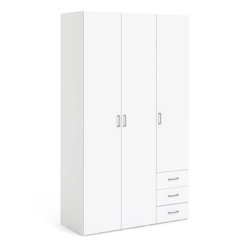 Space Wardrobe 3 Doors 3 Drawers 2000