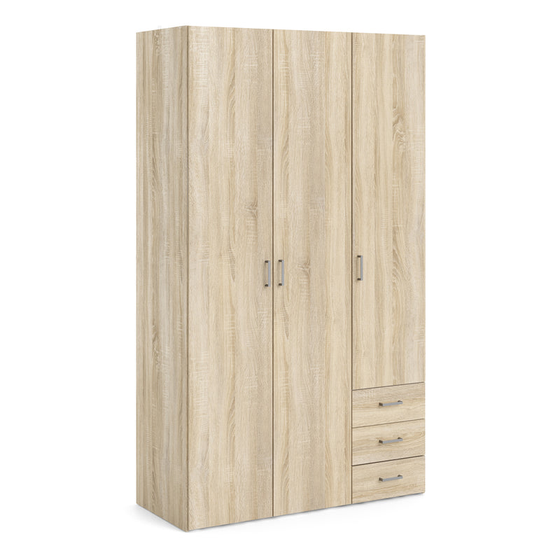 Space Wardrobe 3 Doors 3 Drawers 2000