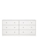 May Chest of 6 Drawers (3+3) in White