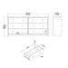 May Chest of 6 Drawers (3+3) in Jackson Hickory Oak