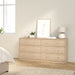 May Chest of 6 Drawers (3+3) in Jackson Hickory Oak