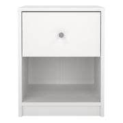 May Bedside 1 Drawer in White