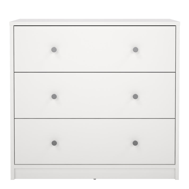 May Chest of 3 Drawers in White