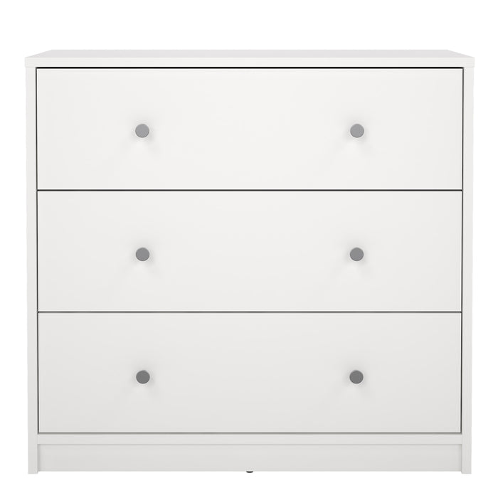 May Chest of 3 Drawers in White