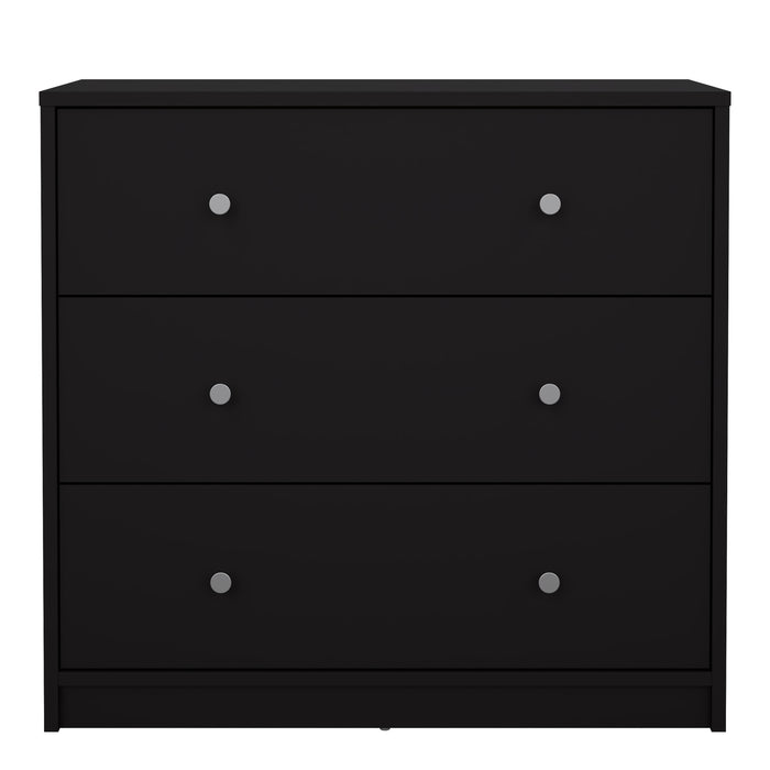 May Chest of 3 Drawers in Black