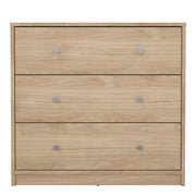 May Chest of 3 Drawers in Jackson Hickory Oak