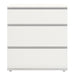 Nova Chest of 3 Drawers in White