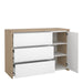 Next Sideboard with 1 door and 3 drawers Jackson Hickory White high gloss