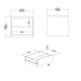 Next Nightstand 2 drawers White