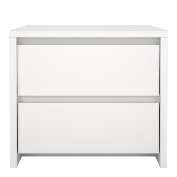 Next Nightstand 2 drawers White