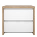 Next Nightstand 2 drawers Jackson Hickory White high gloss