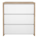 Next Chest 3 drawers Jackson Hickory White high gloss