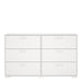 Sofia Double dresser 6 drawers White