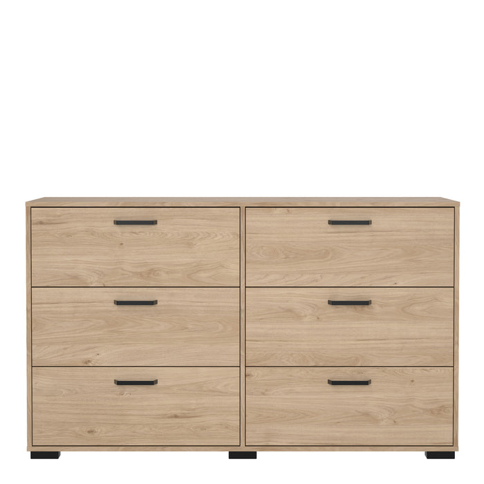 Sofia Double dresser 6 drawers Jackson Hickory