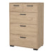 Sofia Chest 3 + 2 drawers Jackson Hickory
