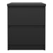 Naia Bedside 2 drawers in Matt Black