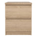 Naia Bedside 2 drawers in Jackson Hickory
