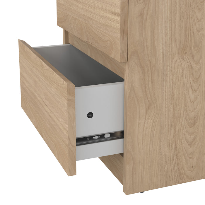 Naia Bedside 2 drawers in Jackson Hickory