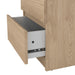 Naia Bedside 2 drawers in Jackson Hickory
