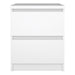 Naia Bedside 2 drawers in White high gloss