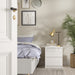 Naia Bedside 2 drawers in White high gloss